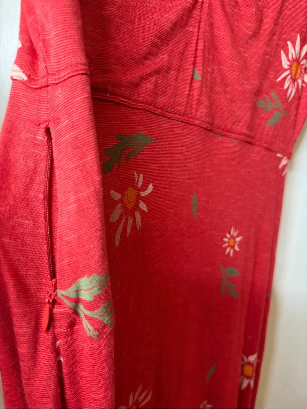 Toad & Co Rosemarie Cap Sleeve Red Floral A Line Mini Dress Size Medium - Picture 6 of 15